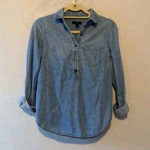 J. Crew Chambray Top